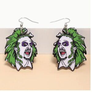 Halloween Beetlejuice Earrings - New in Package